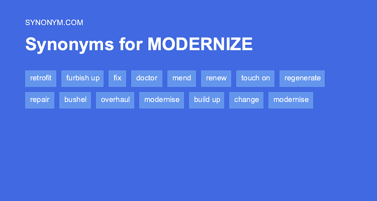 modernize antonym