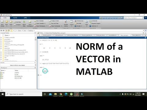 norm of a vector matlab