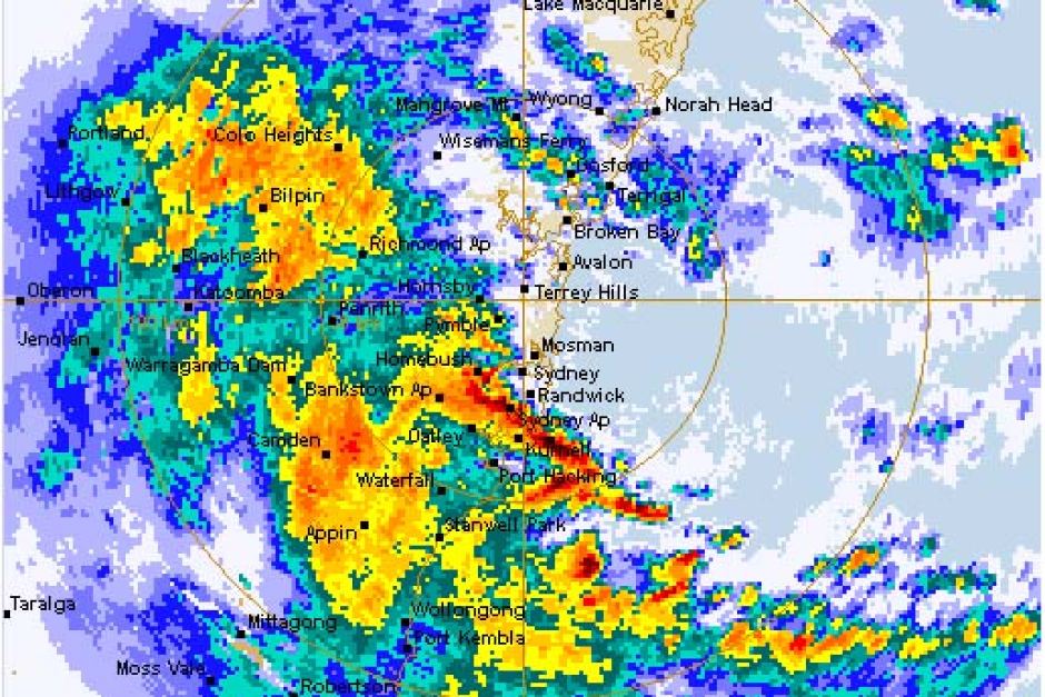 sydney radar map