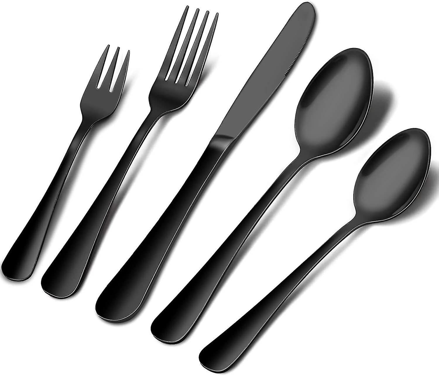 black silverware