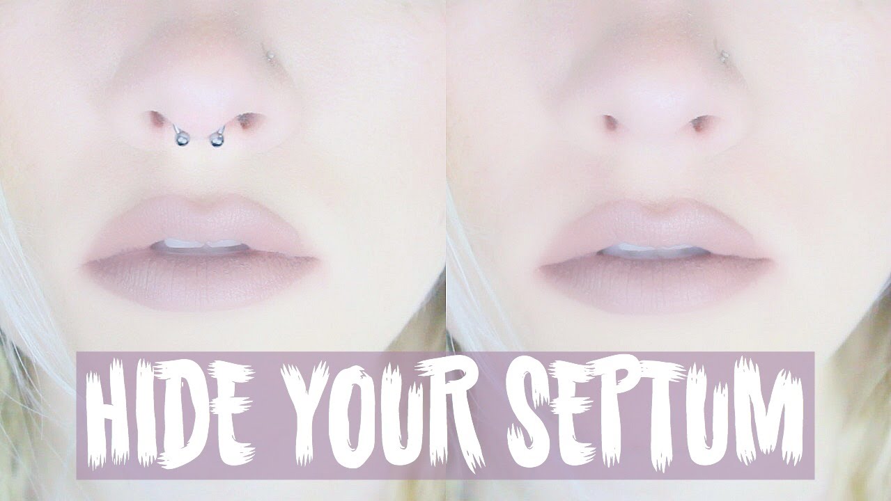 hidden septum piercing