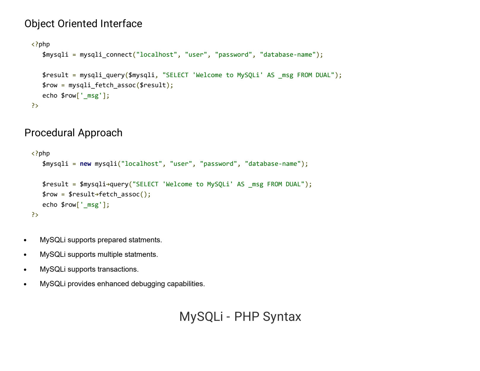 mysqli query