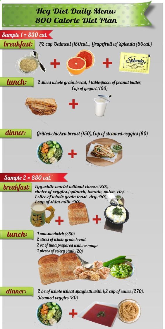 800 calories a day meal plan