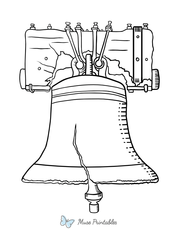 liberty bell coloring page