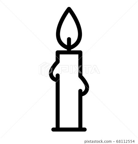 candle outline