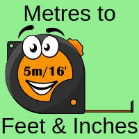 1.7 meters in inches and feet