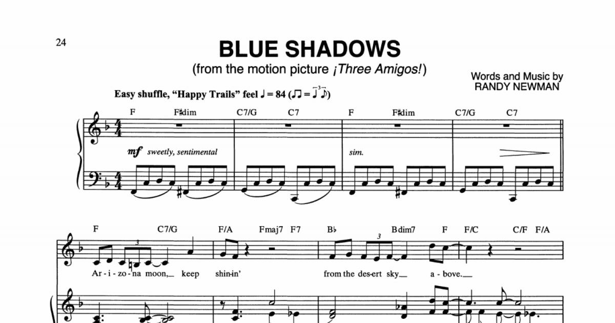 blue shadows on the trail chords