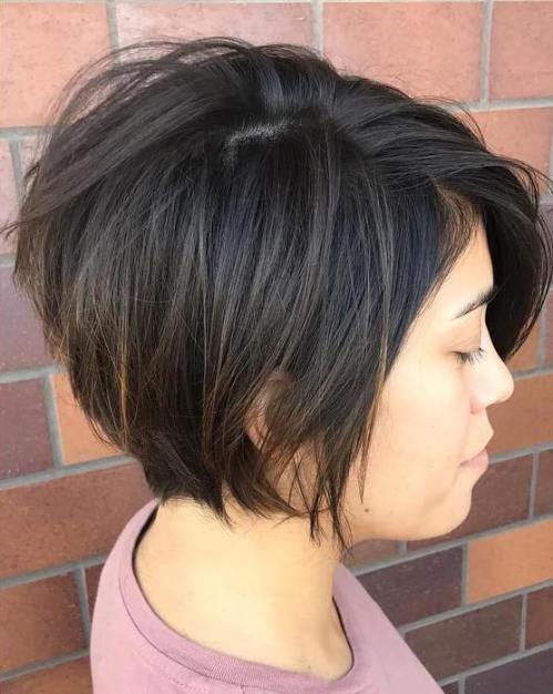 short thick hair bob