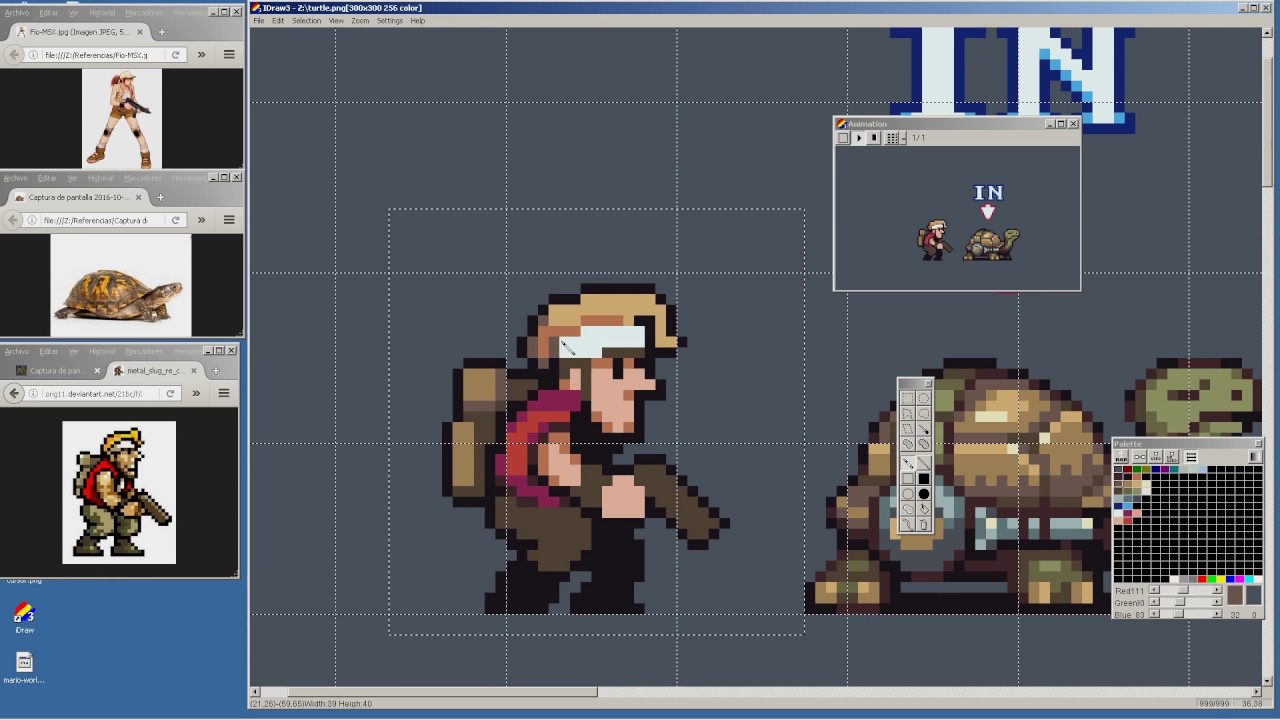 metal slug pixel art