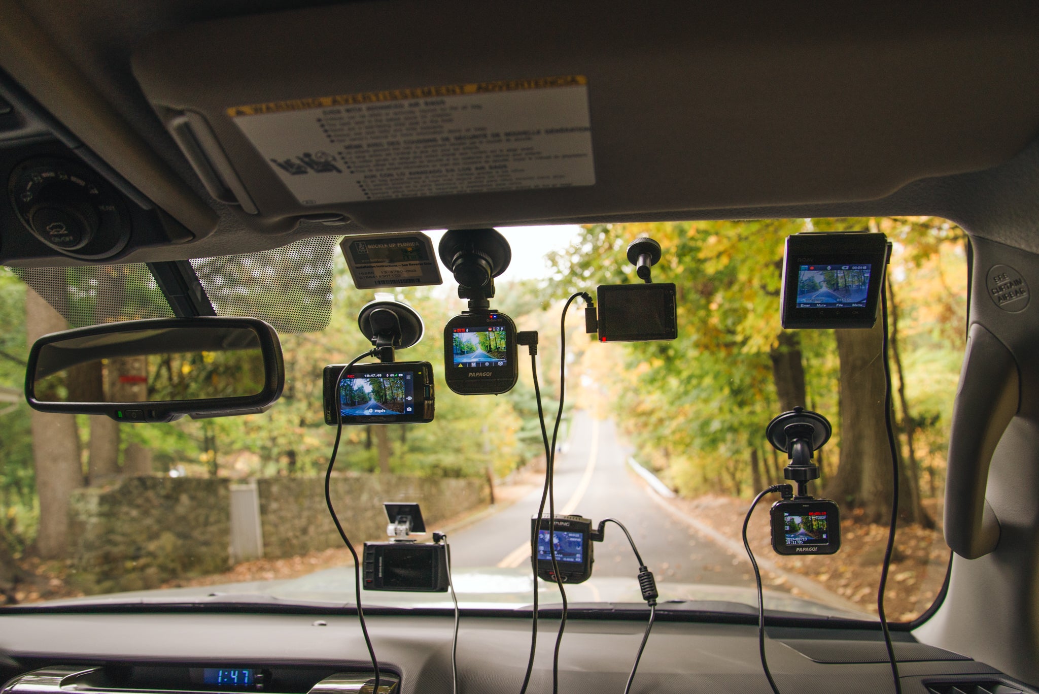 dash camera in car