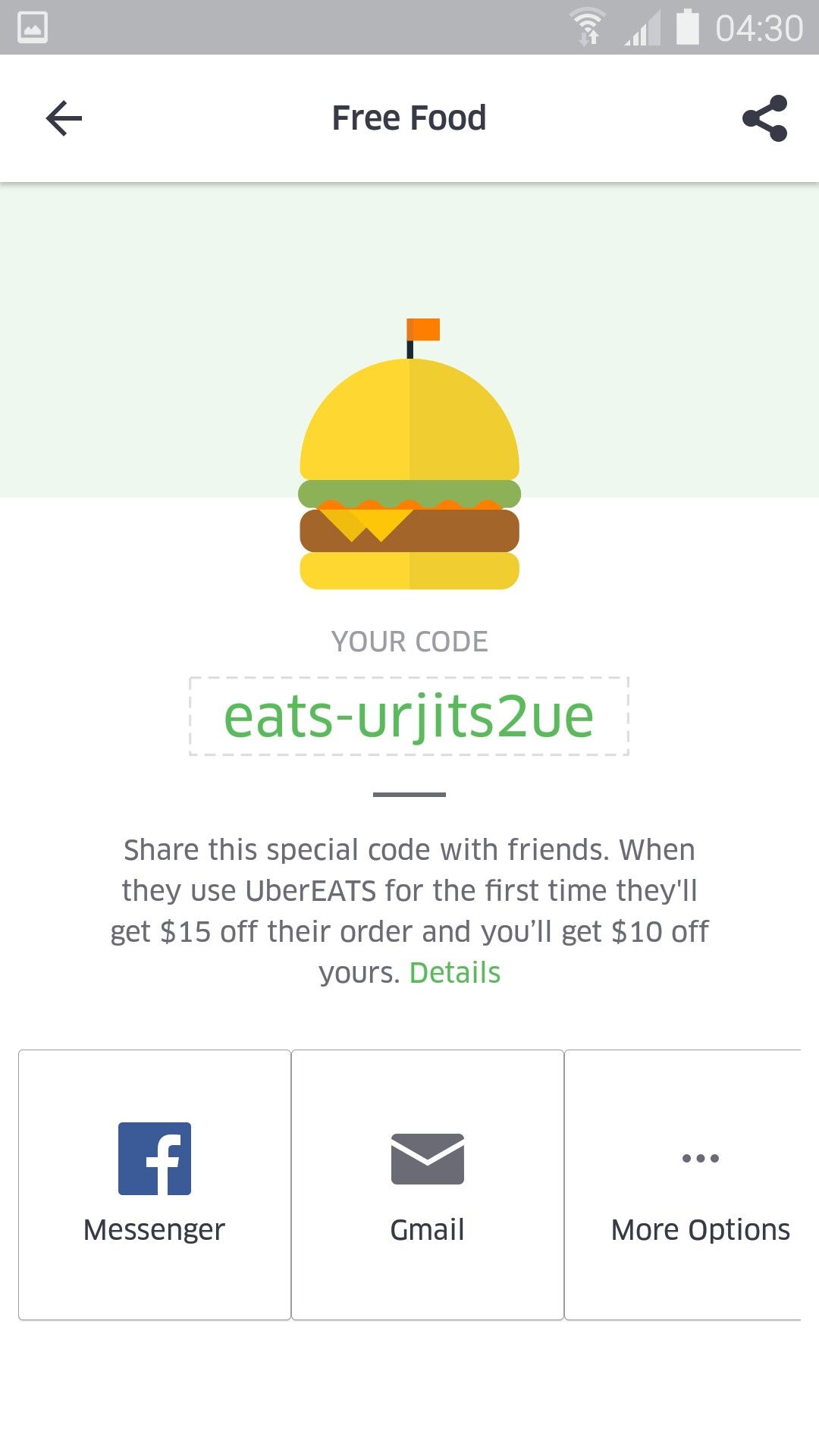 free uber eats