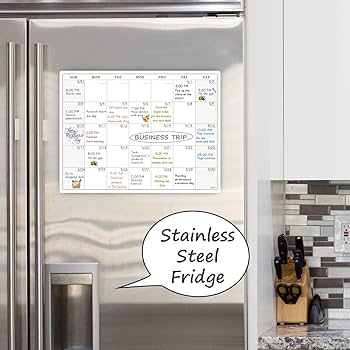 whiteboard for non magnetic fridge