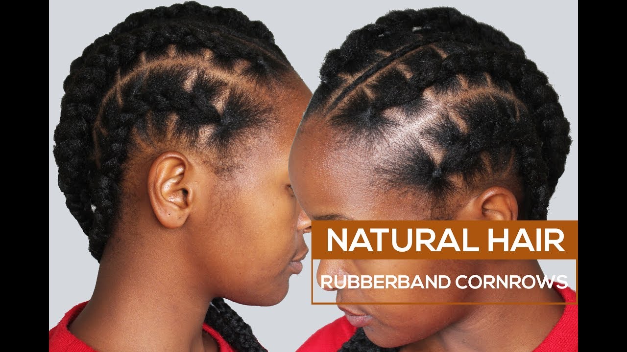 rubber band cornrows