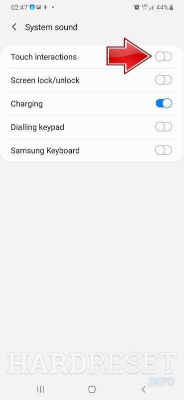 how to turn off vibration in samsung a70