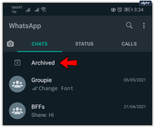 how to delete archived chats in whatsapp