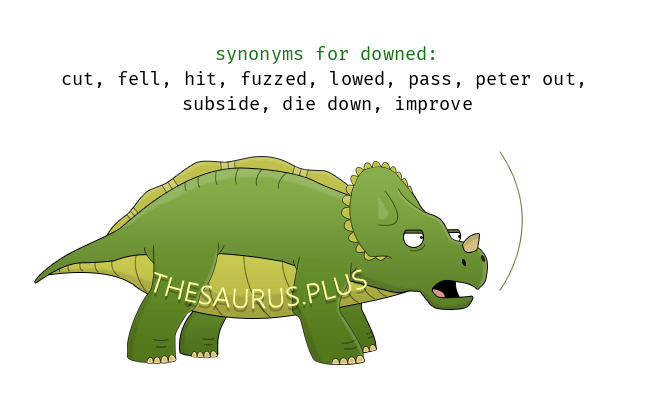 downed synonym