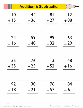 grade 2 math worksheets addition and subtraction with regrouping