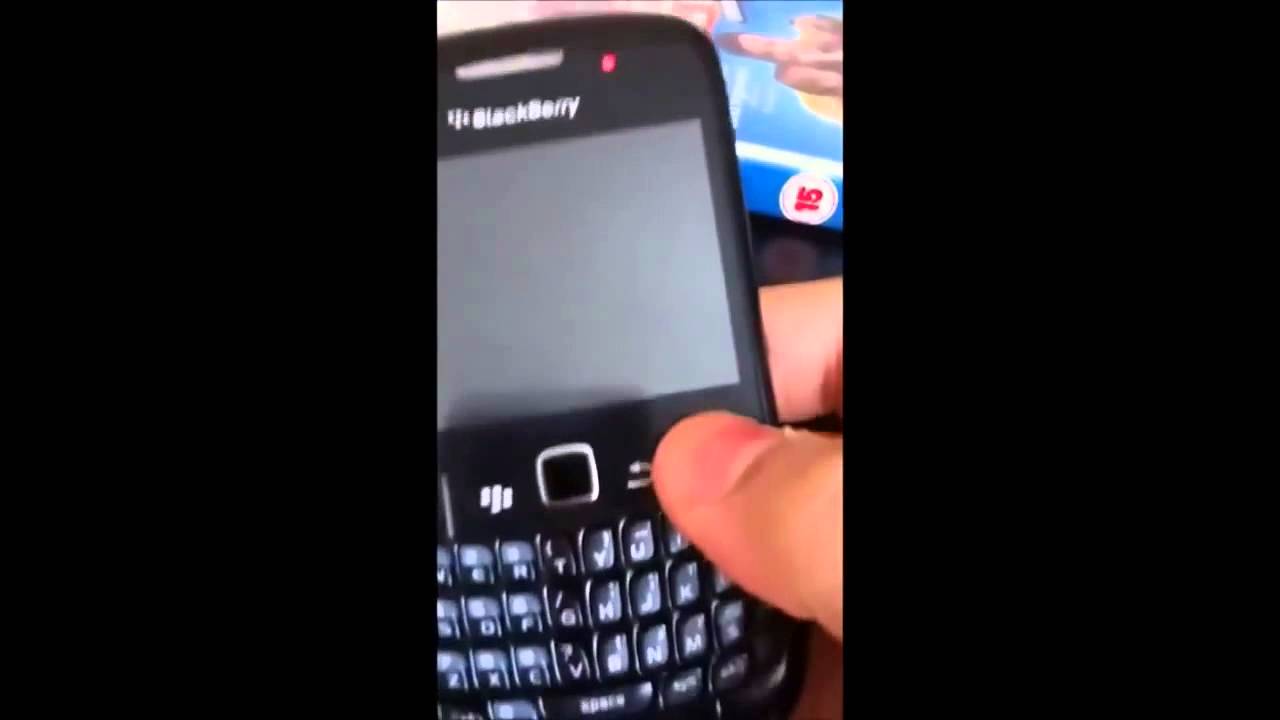 blackberry flashing red light