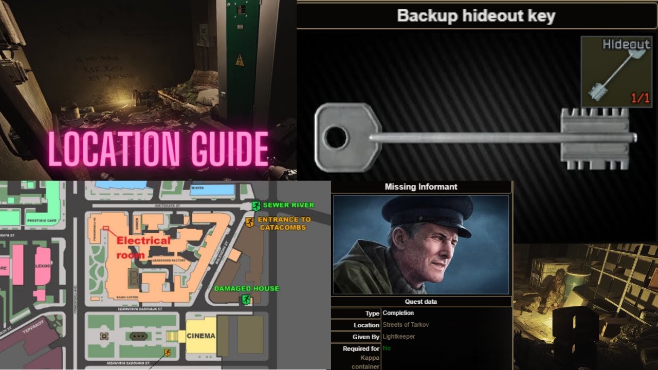 hideout key tarkov