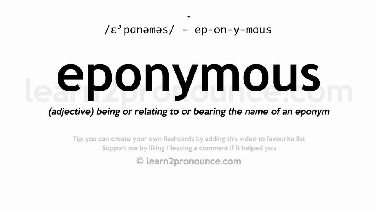 define eponymous