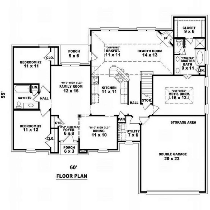 1900 sq ft house plans with 3 bedrooms