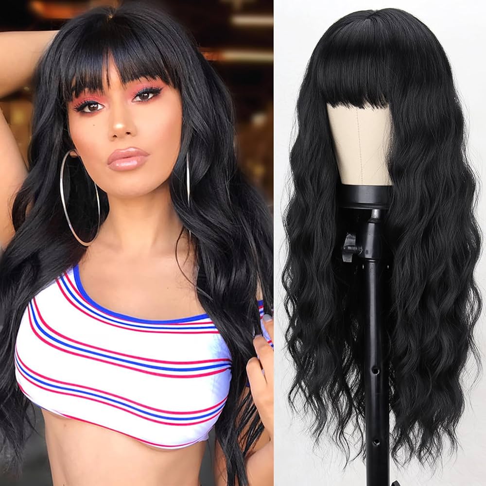 long black hair wig