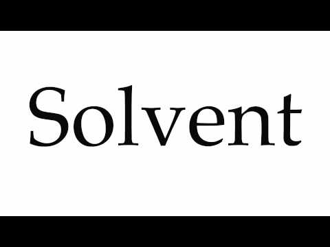 how to pronounce solvent