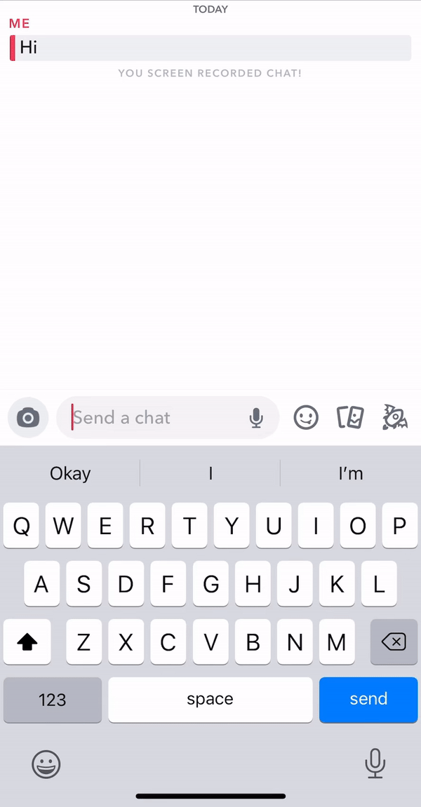 grey chat box on snapchat but still friends