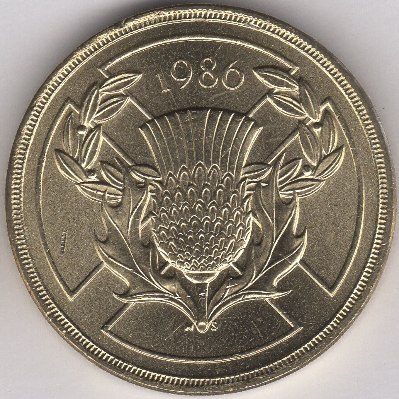 1986 two pound coin