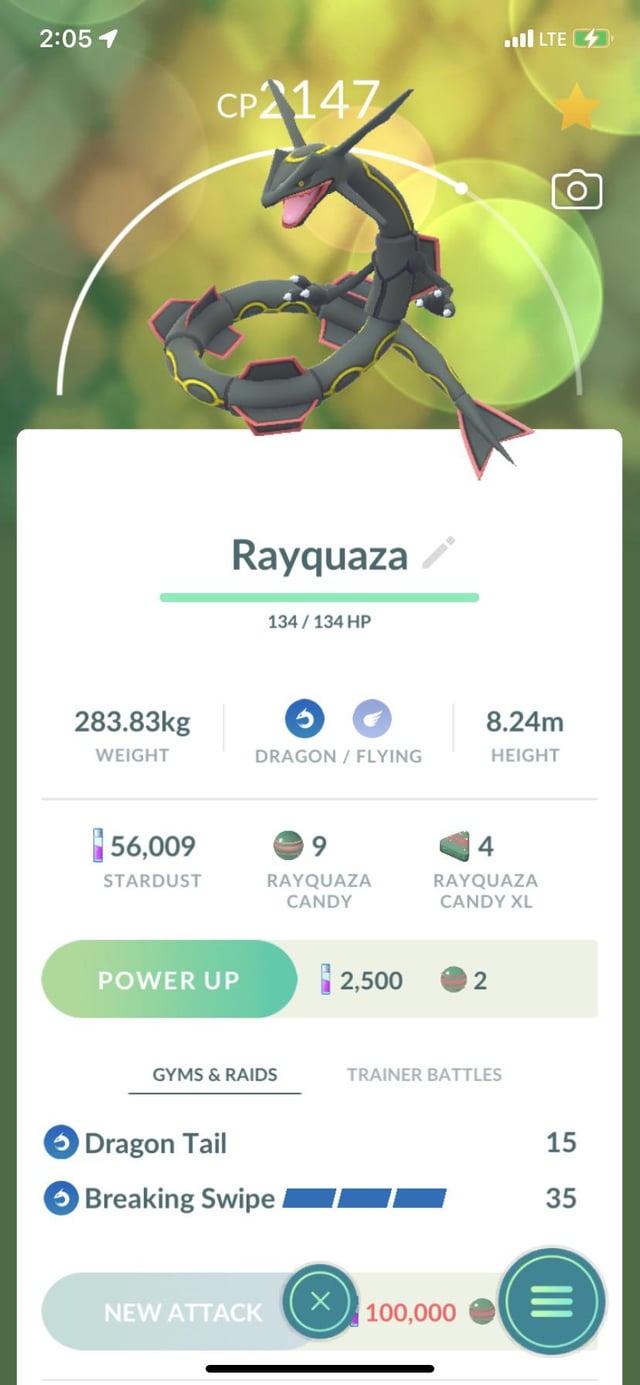 best moveset for rayquaza