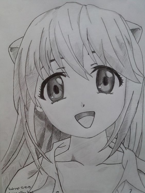 dibujos a lapiz anime