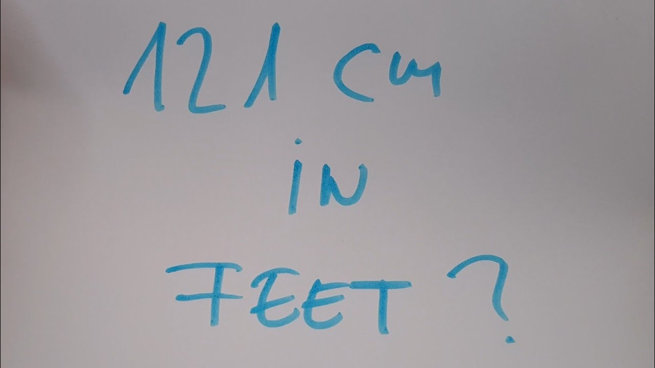 121cm in feet