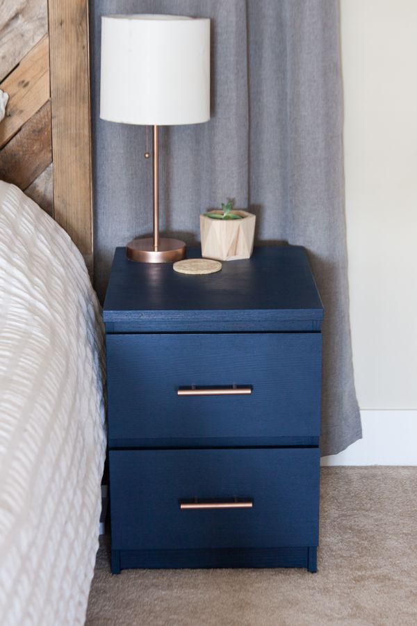 blue bedside table ikea