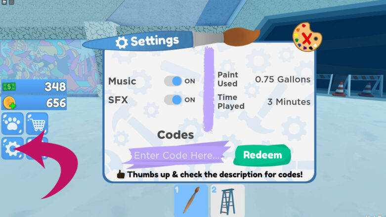 paint splash simulator codes