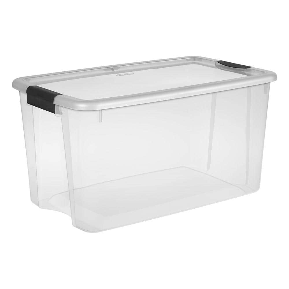 plastic bins with lids