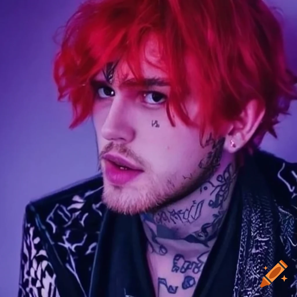 lil peep red hair