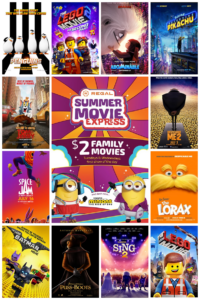 kids movies for $2 - regal summer movie express