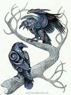 celtic raven tattoo