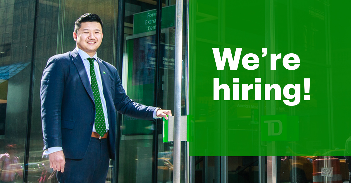 td bank vacancy