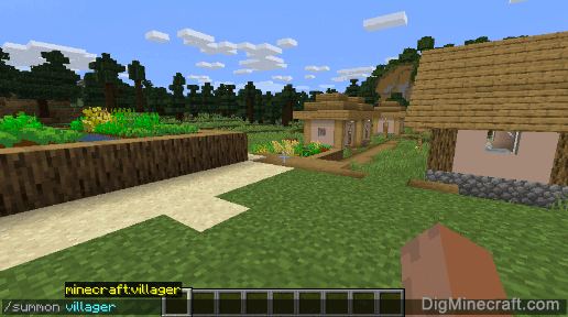 how to spawn villagers in minecraft