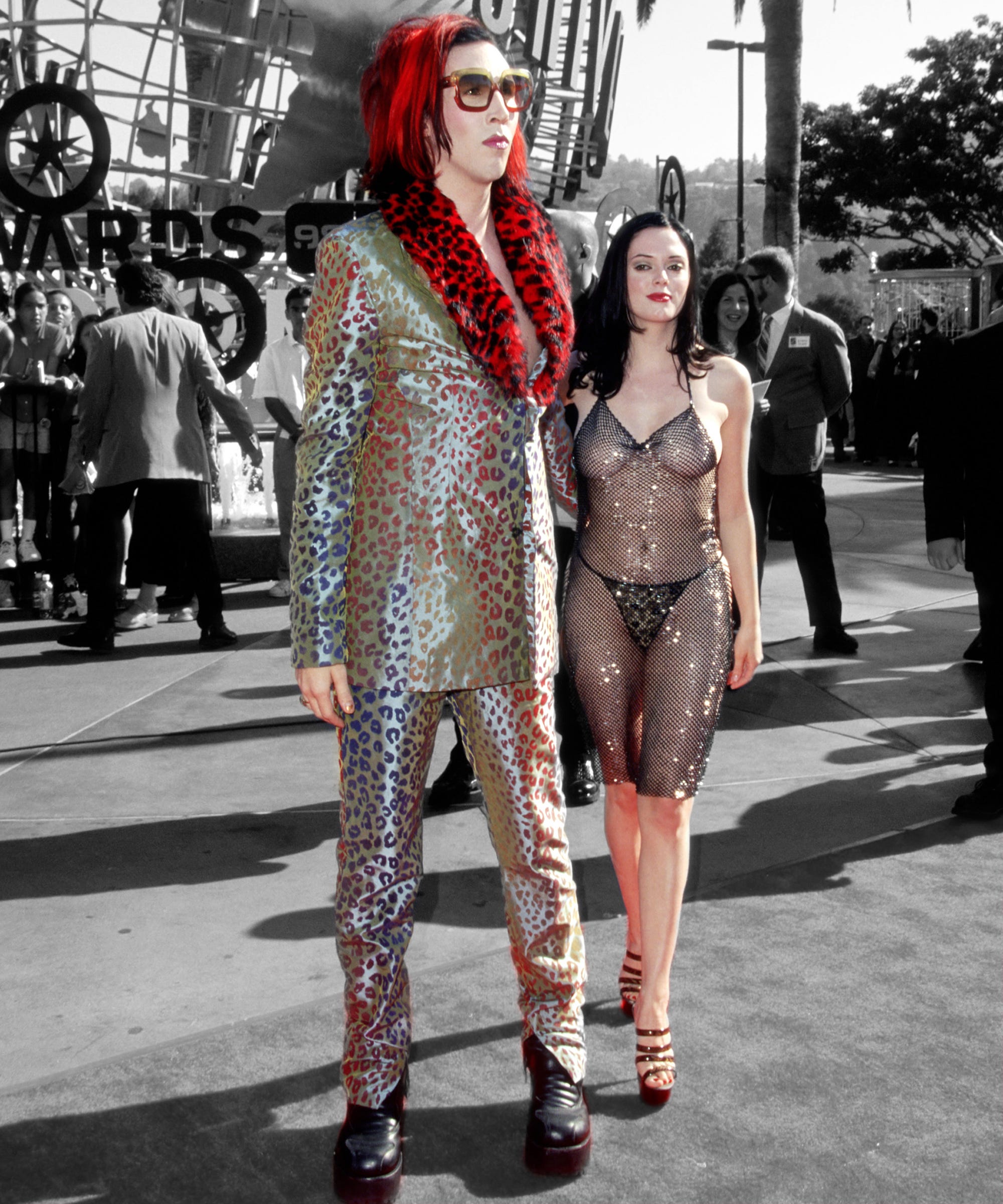 rose mcgowan 1998 mtv vmas