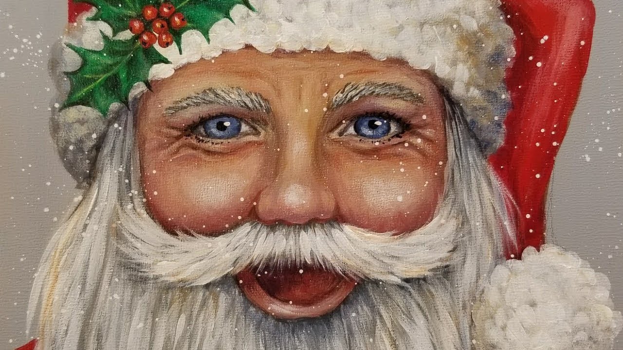 paintings of santa claus