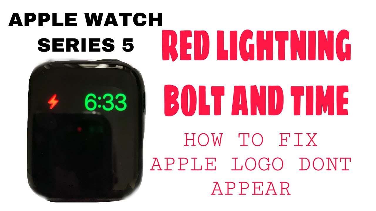 red lightning bolt on apple watch