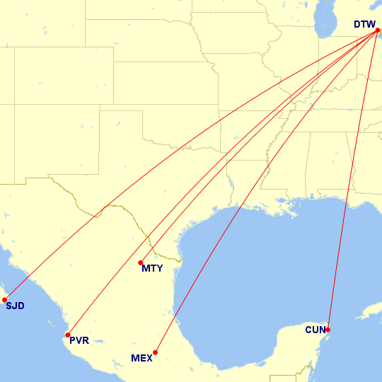 vuelos monterrey detroit