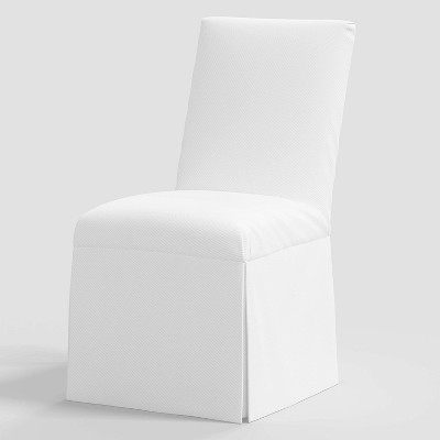 white parson chair slip covers