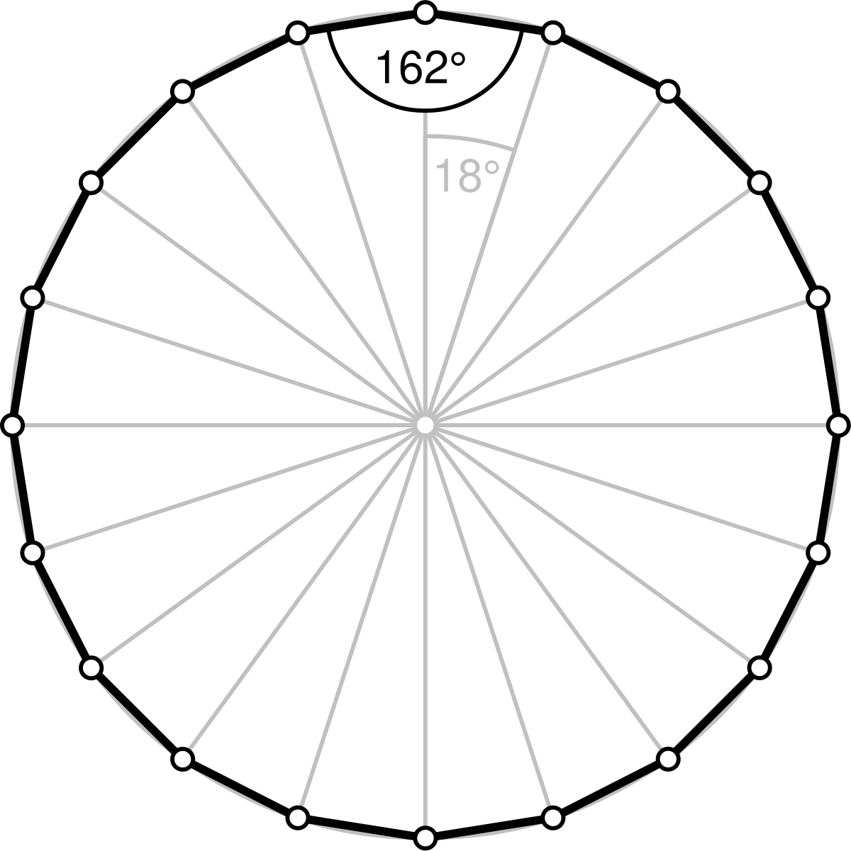 20 sided polygon