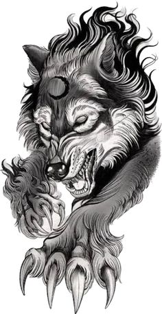 lobo tatto diseño