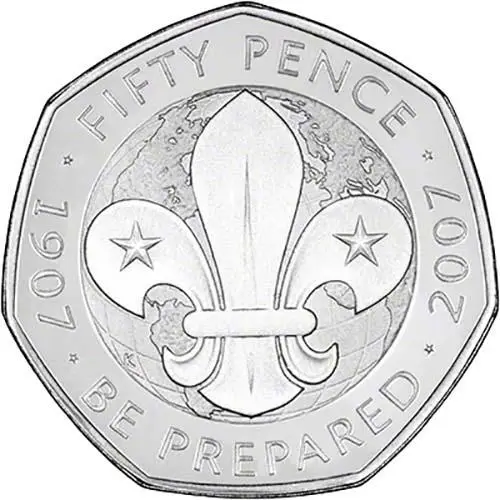 2007 50p coin value