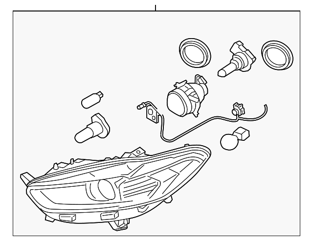 2016 ford fusion headlight assembly