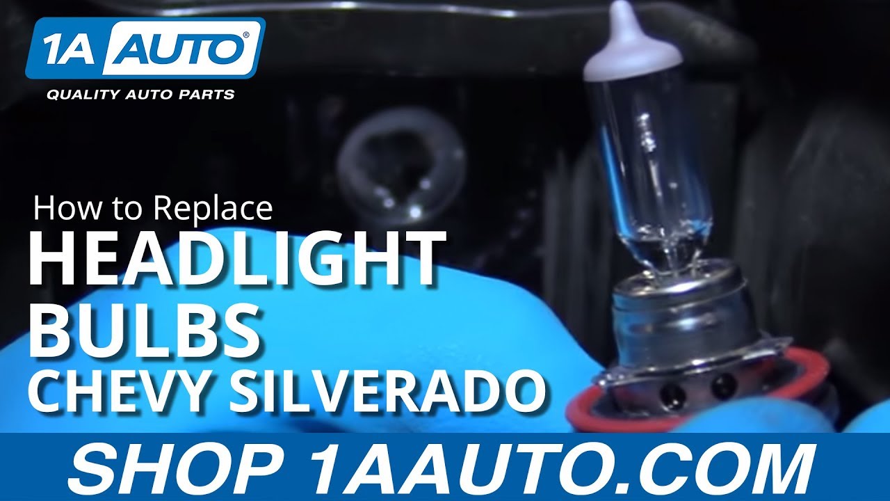 2017 silverado headlight bulb replacement